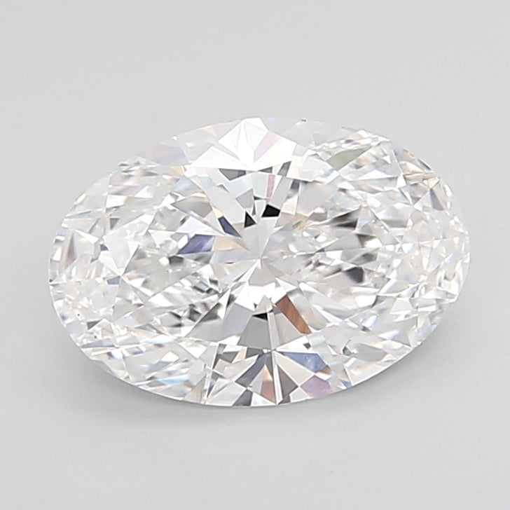 4.00 Carat Oval Shaped, Ideal Cut, D Color, VVS2 Clarity, IGI Certified Lab Grown Diamond