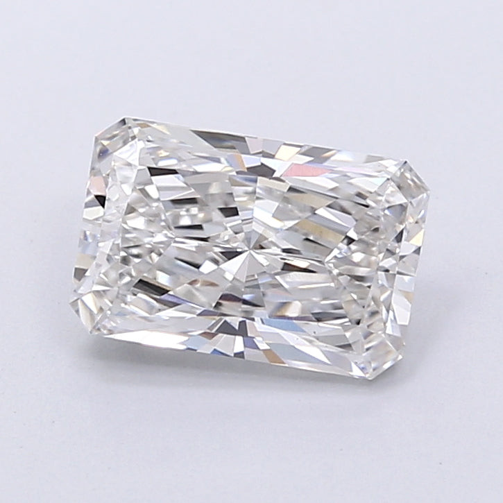 1.57 Carat Radiant Shaped, Very Good Cut, F Color, VS1 Clarity, IGI Certified Lab Grown Diamond