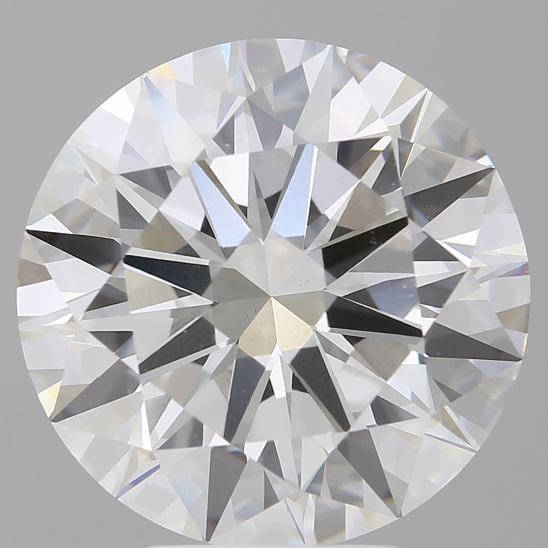6.08 Carat Round Shaped, Ideal Cut, F Color, VVS2 Clarity, IGI Certified Lab Grown Diamond