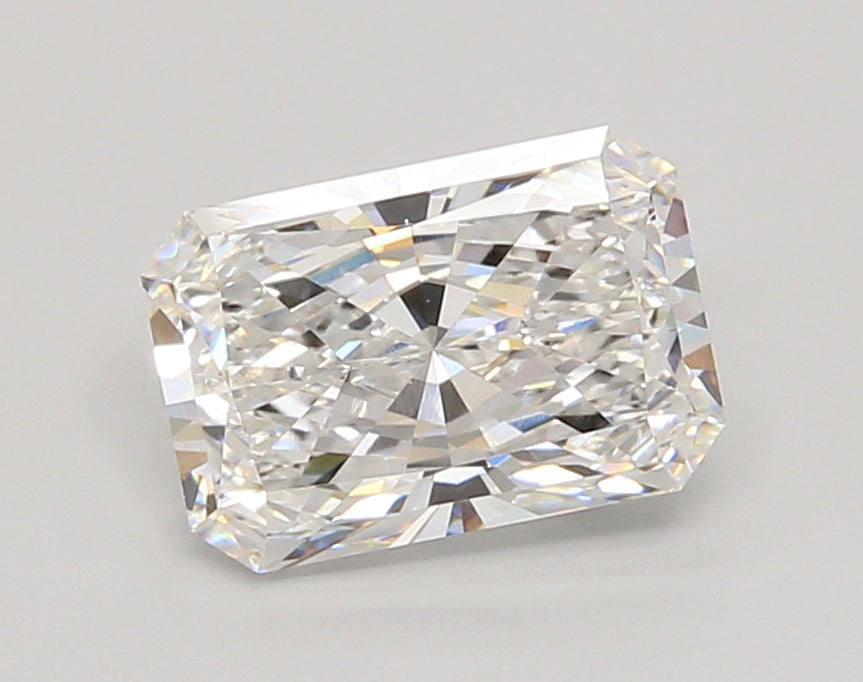 2.04 Carat Radiant Shaped, Ideal Cut, D Color, VVS2 Clarity, IGI Certified Lab Grown Diamond