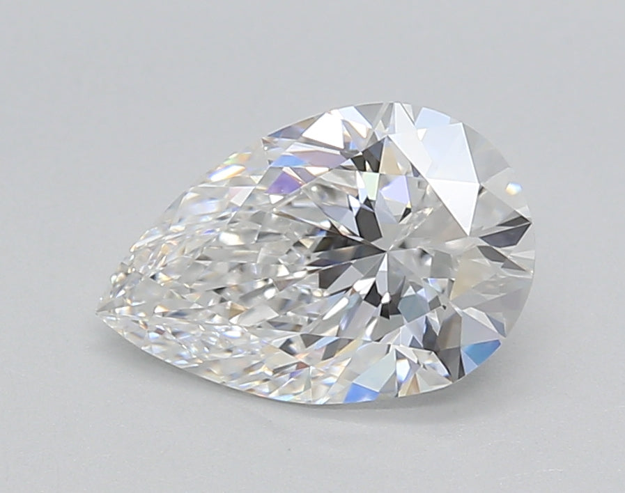 1.51 Carat Pear Shaped, Ideal Cut, D Color, VVS2 Clarity, IGI Certified Lab Grown Diamond