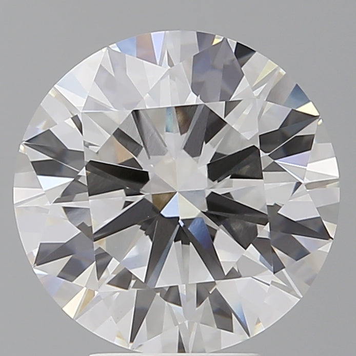 5.07 Carat Round Shaped, Ideal Cut, F Color, VVS2 Clarity, IGI Certified Lab Grown Diamond