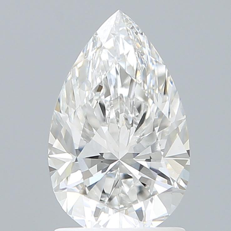 1.55 Carat Pear Shaped, Excellent Cut, E Color, VVS2 Clarity, IGI Certified Lab Grown Diamond