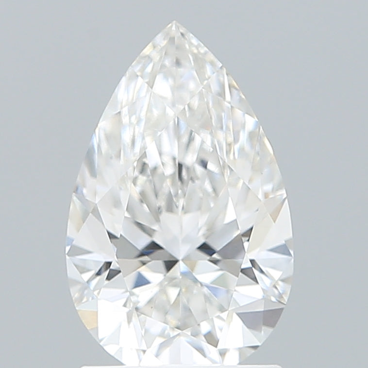 1.57 Carat Pear Shaped, Ideal Cut, E Color, VS1 Clarity, IGI Certified Lab Grown Diamond