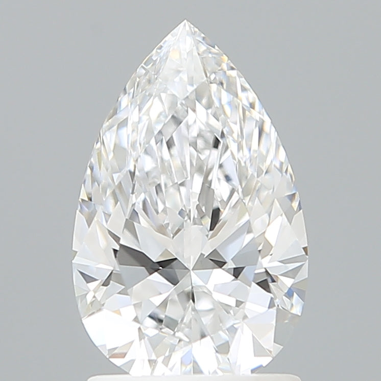 1.52 Carat Pear Shaped, Ideal Cut, D Color, VVS1 Clarity, IGI Certified Lab Grown Diamond