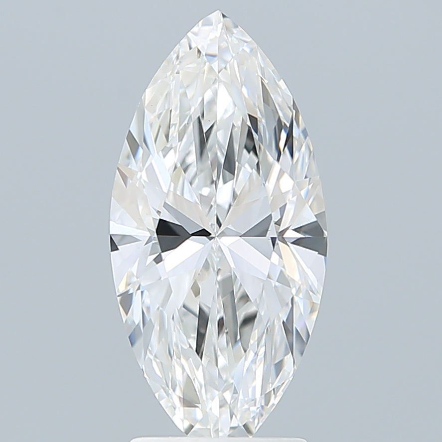 2.70 Carat Marquise Shaped, Ideal Cut, E Color, VVS2 Clarity, IGI Certified Lab Grown Diamond