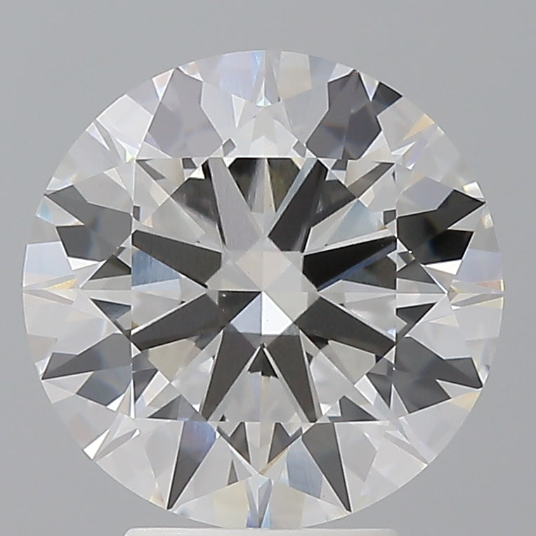 4.09 Carat Round Shaped, Ideal Cut, F Color, VVS2 Clarity, IGI Certified Lab Grown Diamond