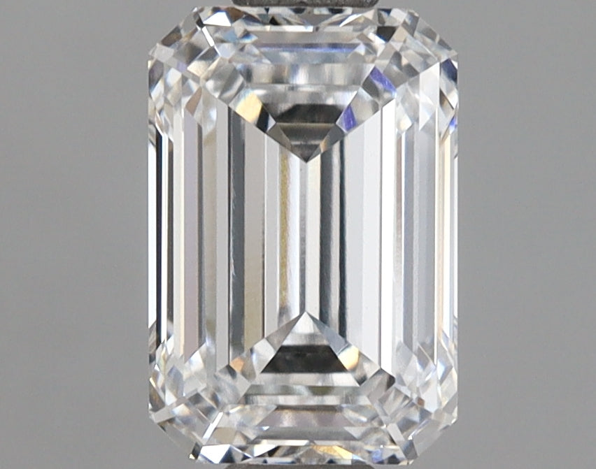 1.64 Carat Emerald Shaped, Ideal Cut, D Color, VVS2 Clarity, IGI Certified Lab Grown Diamond