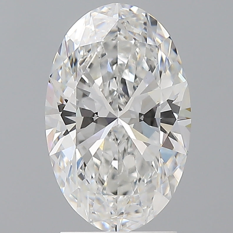 2.59 Carat Oval Shaped, Ideal Cut, E Color, VVS2 Clarity, IGI Certified Lab Grown Diamond