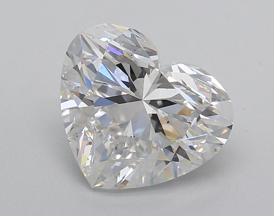3.02 Carat Heart Shaped, Excellent Cut, E Color, VS2 Clarity, IGI Certified Lab Grown Diamond