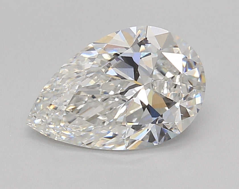 1.50 Carat Pear Shaped, Ideal Cut, E Color, VS1 Clarity, IGI Certified Lab Grown Diamond