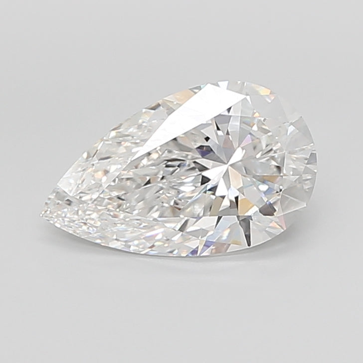 5.00 Carat Pear Shaped, Ideal Cut, E Color, VS1 Clarity, IGI Certified Lab Grown Diamond