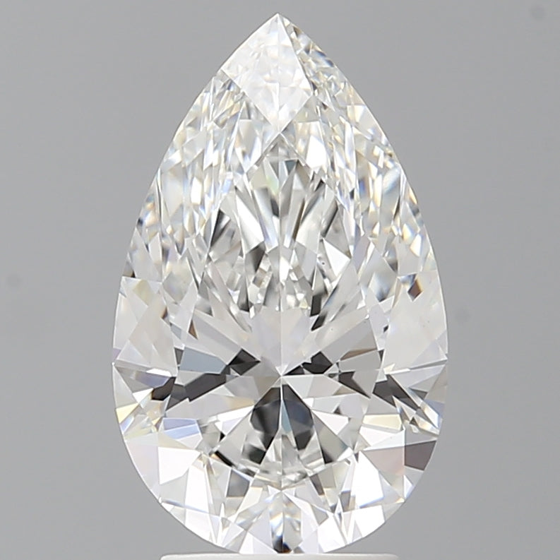 3.51 Carat Pear Shaped, Ideal Cut, E Color, VVS2 Clarity, IGI Certified Lab Grown Diamond