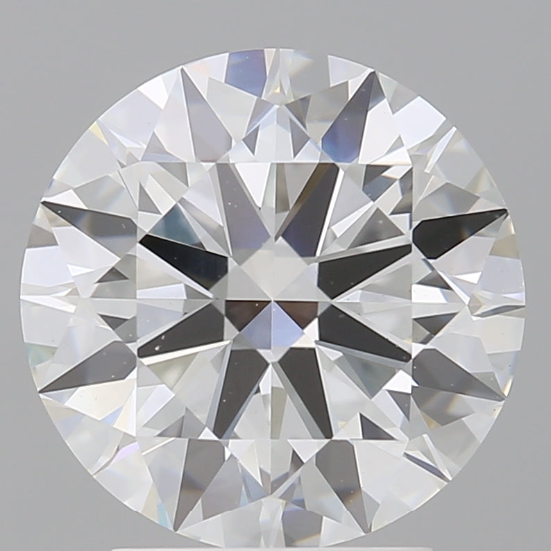 3.07 Carat Round Shaped, Ideal Cut, F Color, VVS2 Clarity, IGI Certified Lab Grown Diamond