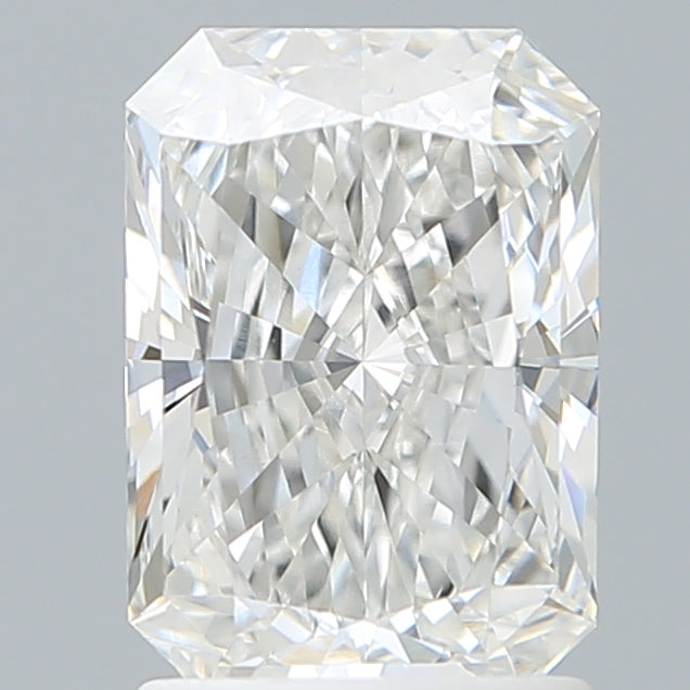 1.79 Carat Radiant Shaped, Ideal Cut, F Color, VVS2 Clarity, IGI Certified Lab Grown Diamond