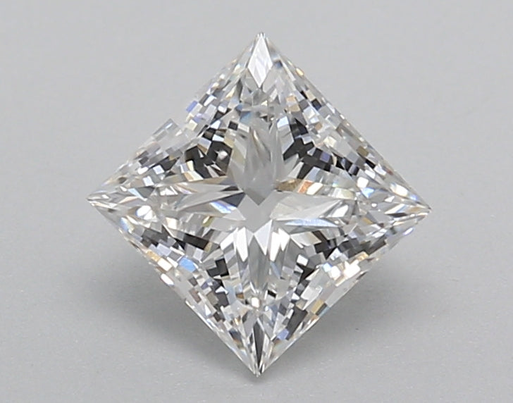 1.01 Carat Princess Shaped, Excellent Cut, E Color, VVS2 Clarity, IGI Certified Lab Grown Diamond