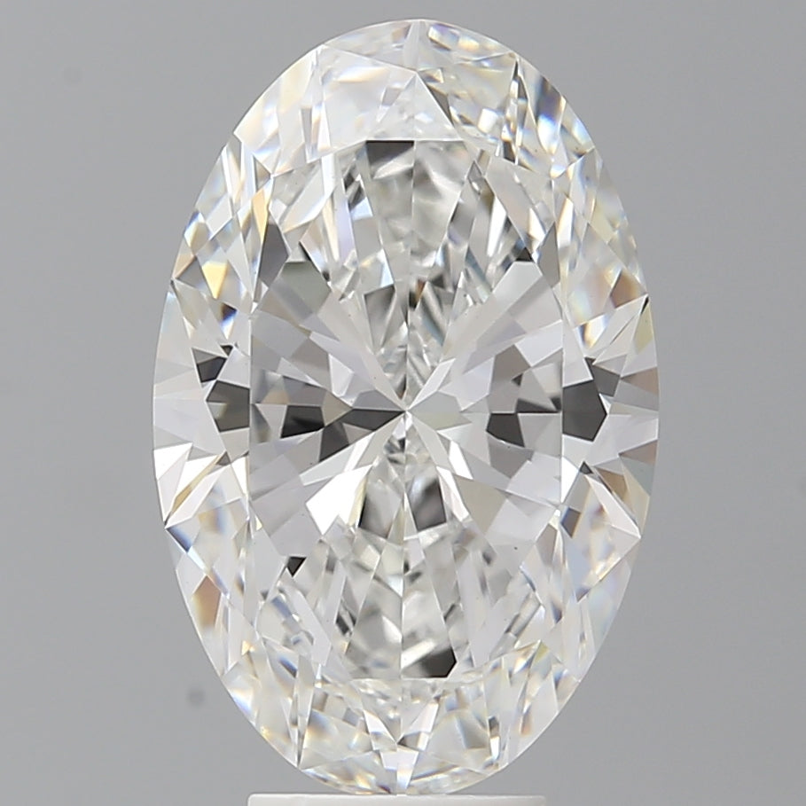 6.07 Carat Oval Shaped, Ideal Cut, E Color, VVS2 Clarity, IGI Certified Lab Grown Diamond