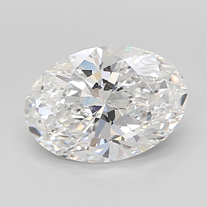 3.05 Carat Oval Shaped, Ideal Cut, E Color, VVS2 Clarity, IGI Certified Lab Grown Diamond