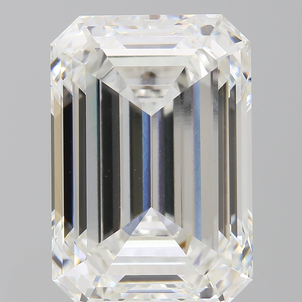 10.09 Carat Emerald Shaped, Ideal Cut, F Color, VVS2 Clarity, IGI Certified Lab Grown Diamond