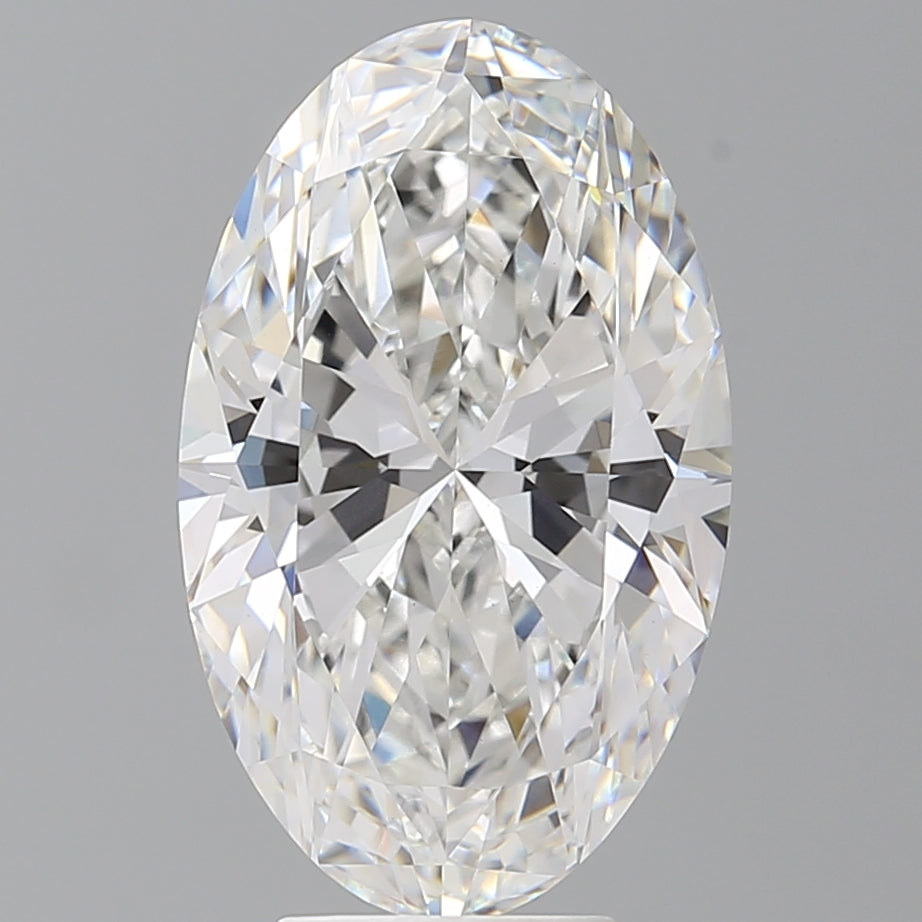 6.05 Carat Oval Shaped, Ideal Cut, E Color, VVS2 Clarity, IGI Certified Lab Grown Diamond
