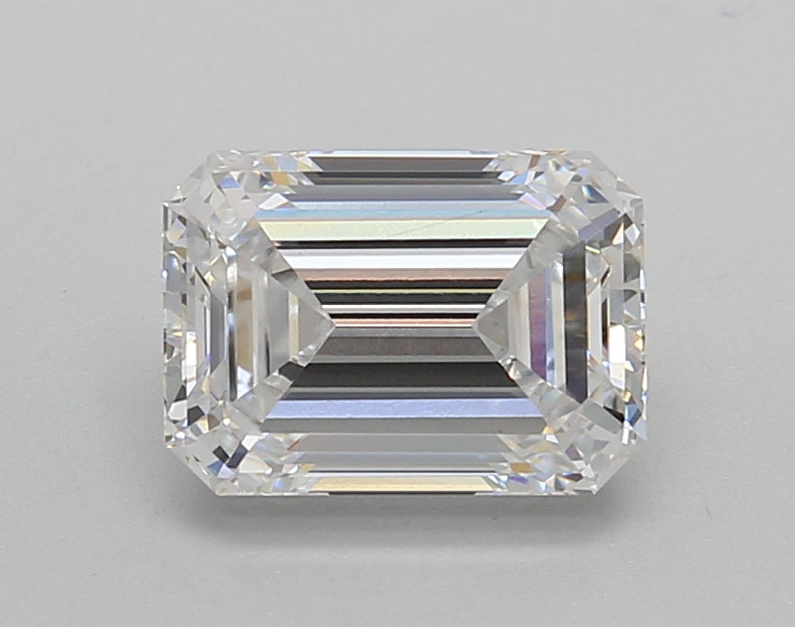 2.01 Carat Emerald Shaped, Excellent Cut, D Color, VS1 Clarity, IGI Certified Lab Grown Diamond