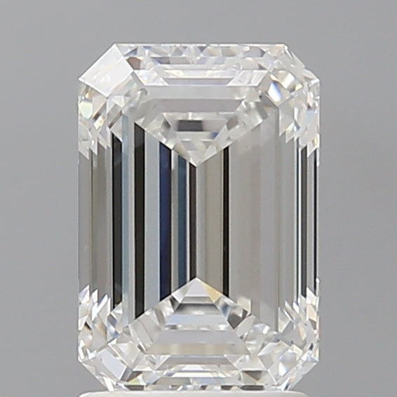 2.10 Carat Emerald Shaped, Ideal Cut, D Color, VVS2 Clarity, IGI Certified Lab Grown Diamond