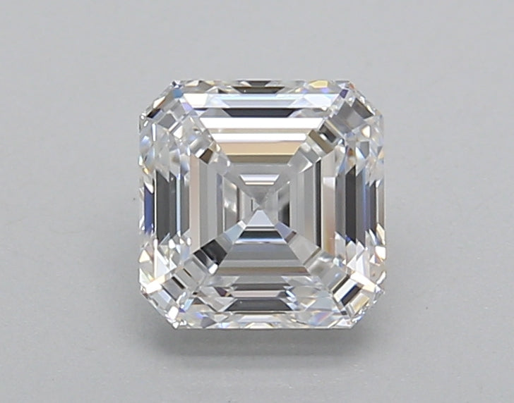 1.03 Carat Asscher Shaped, Very Good Cut, D Color, VVS2 Clarity, IGI Certified Lab Grown Diamond