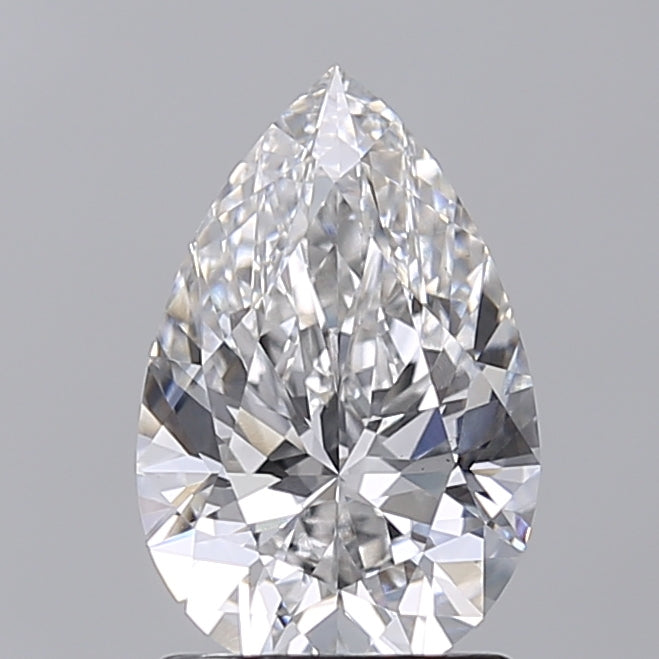 1.50 Carat Pear Shaped, Excellent Cut, E Color, VS1 Clarity, IGI Certified Lab Grown Diamond