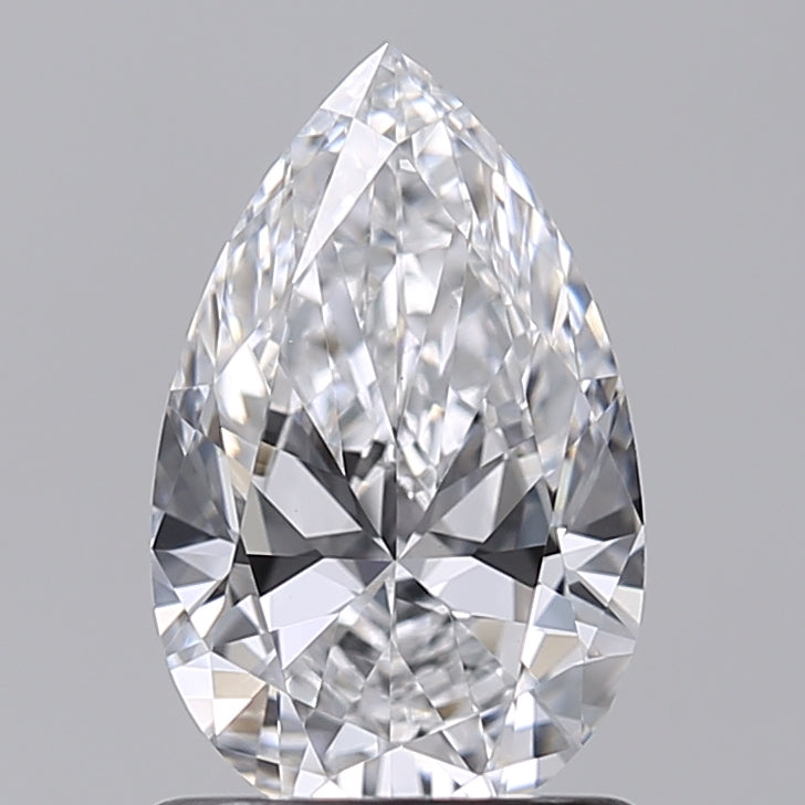 1.02 Carat Pear Shaped, Ideal Cut, F Color, VVS2 Clarity, IGI Certified Lab Grown Diamond