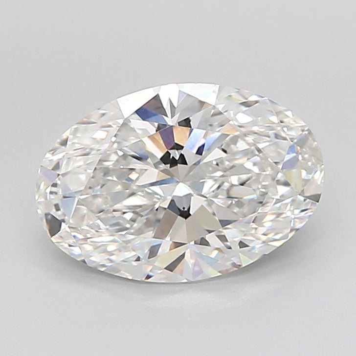 3.01 Carat Oval Shaped, Ideal Cut, F Color, VVS2 Clarity, IGI Certified Lab Grown Diamond