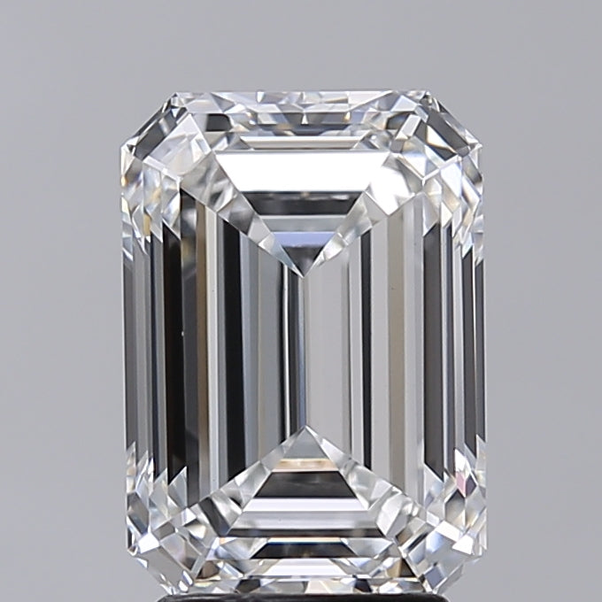 3.50 Carat Emerald Shaped, Excellent Cut, E Color, VVS2 Clarity, IGI Certified Lab Grown Diamond