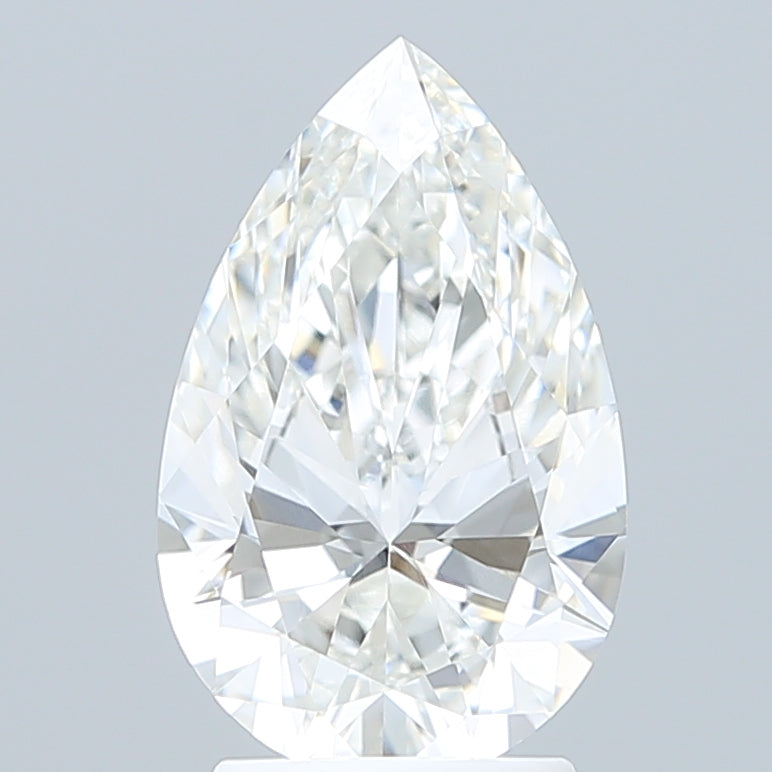 2.57 Carat Pear Shaped, Ideal Cut, F Color, VVS1 Clarity, IGI Certified Lab Grown Diamond