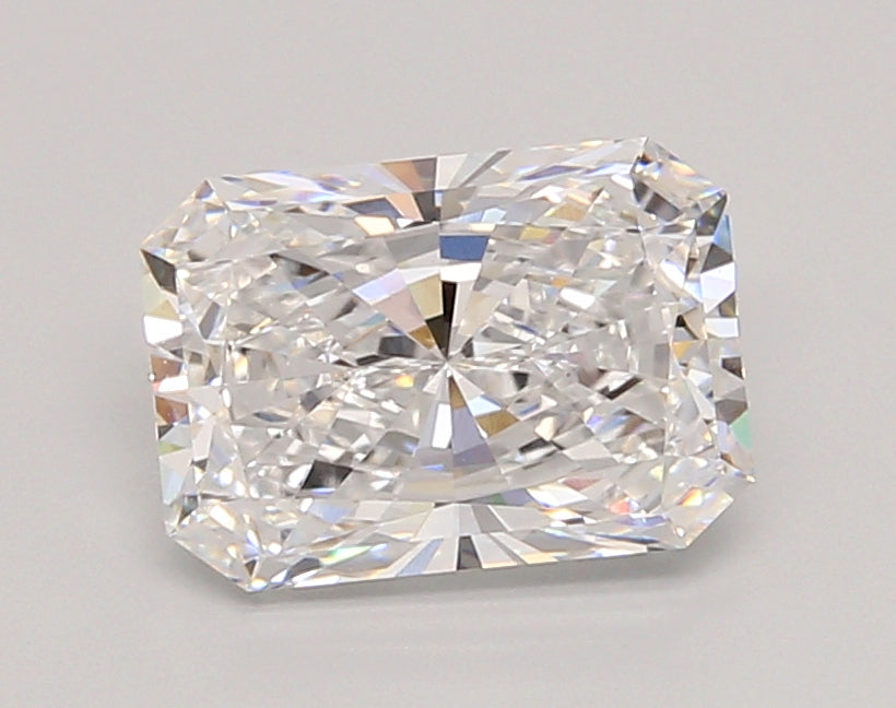 2.07 Carat Radiant Shaped, Ideal Cut, D Color, VVS2 Clarity, IGI Certified Lab Grown Diamond