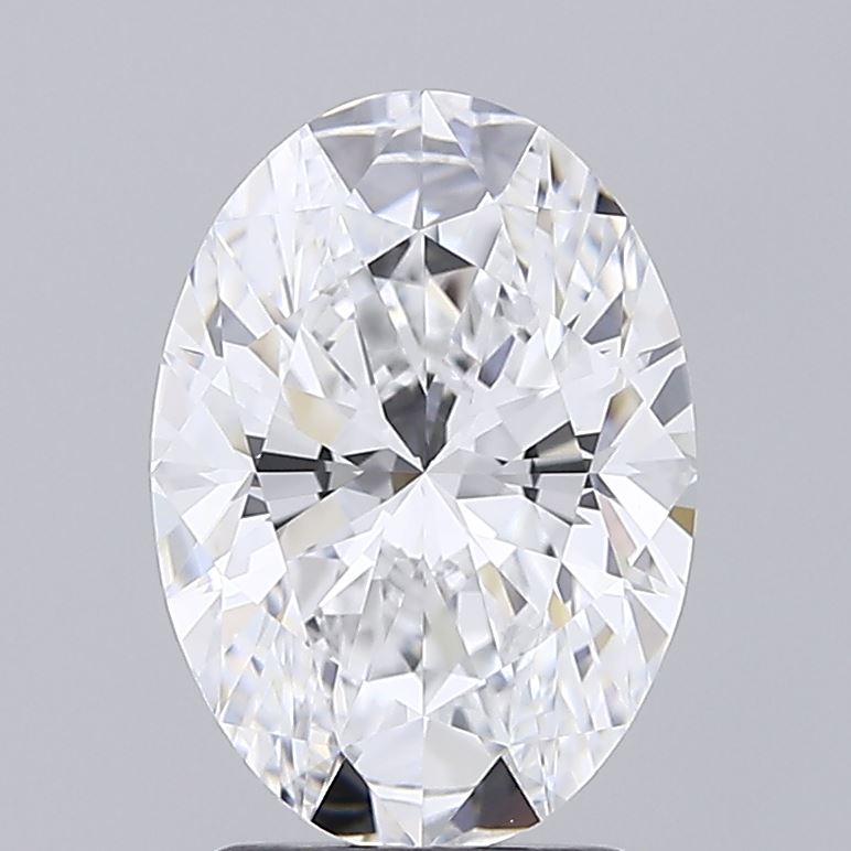 2.50 Carat Oval Shaped, Ideal Cut, D Color, IF Clarity, IGI Certified Lab Grown Diamond