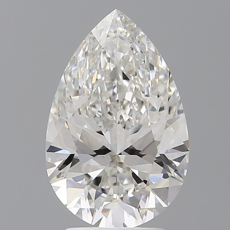 3.57 Carat Pear Shaped, Ideal Cut, F Color, VS1 Clarity, IGI Certified Lab Grown Diamond