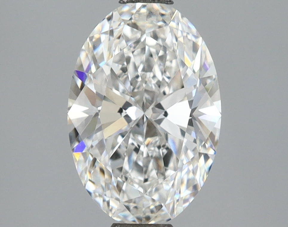 2.10 Carat Oval Shaped, Ideal Cut, E Color, VVS2 Clarity, IGI Certified Lab Grown Diamond