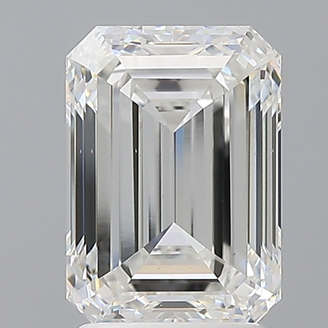 2.50 Carat Emerald Shaped, Excellent Cut, E Color, VS1 Clarity, IGI Certified Lab Grown Diamond
