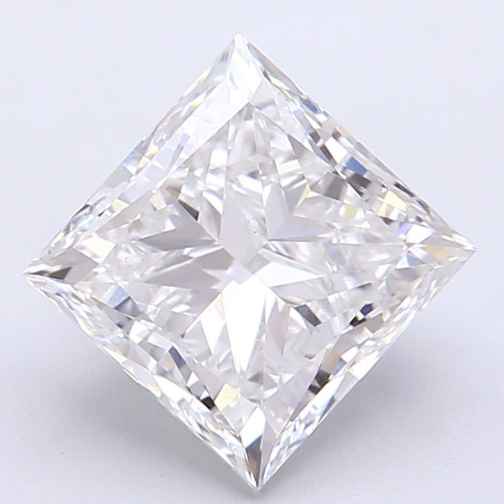 3.53 Carat Princess Shaped, Very Good Cut, E Color, VS1 Clarity, IGI Certified Lab Grown Diamond
