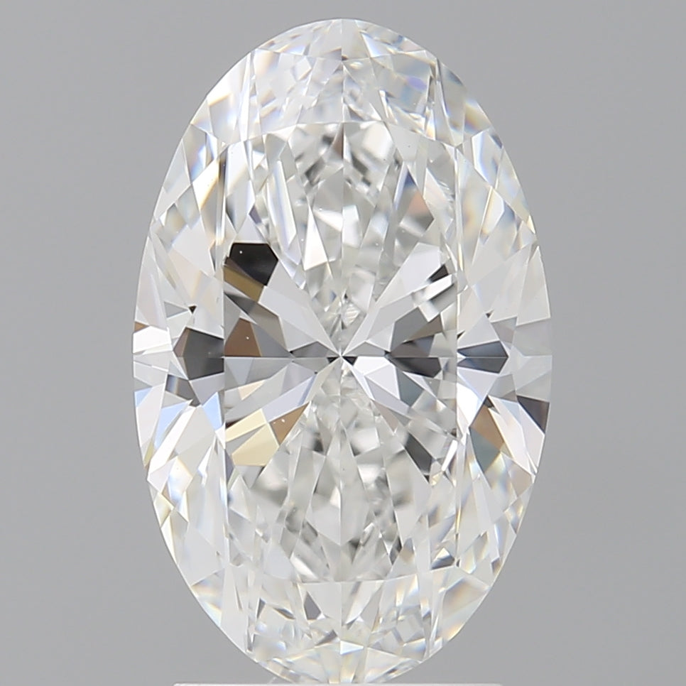3.00 Carat Oval Shaped, Ideal Cut, F Color, VVS2 Clarity, IGI Certified Lab Grown Diamond
