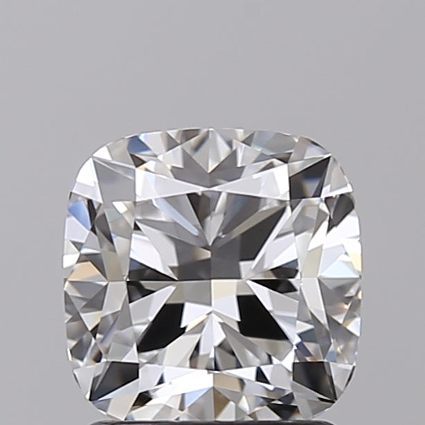 1.55 Carat Cushion Shaped, Ideal Cut, D Color, VVS2 Clarity, IGI Certified Lab Grown Diamond