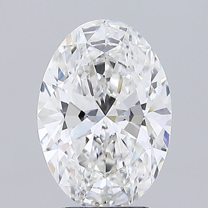 3.09 Carat Oval Shaped, Ideal Cut, E Color, VVS2 Clarity, IGI Certified Lab Grown Diamond