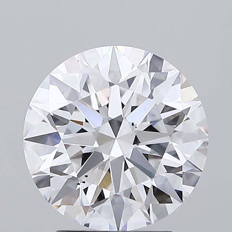3.06 Carat Round Shaped, Ideal Cut, E Color, VS2 Clarity, IGI Certified Lab Grown Diamond