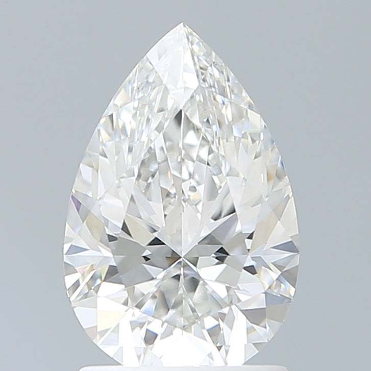 1.66 Carat Pear Shaped, Excellent Cut, E Color, VVS2 Clarity, IGI Certified Lab Grown Diamond