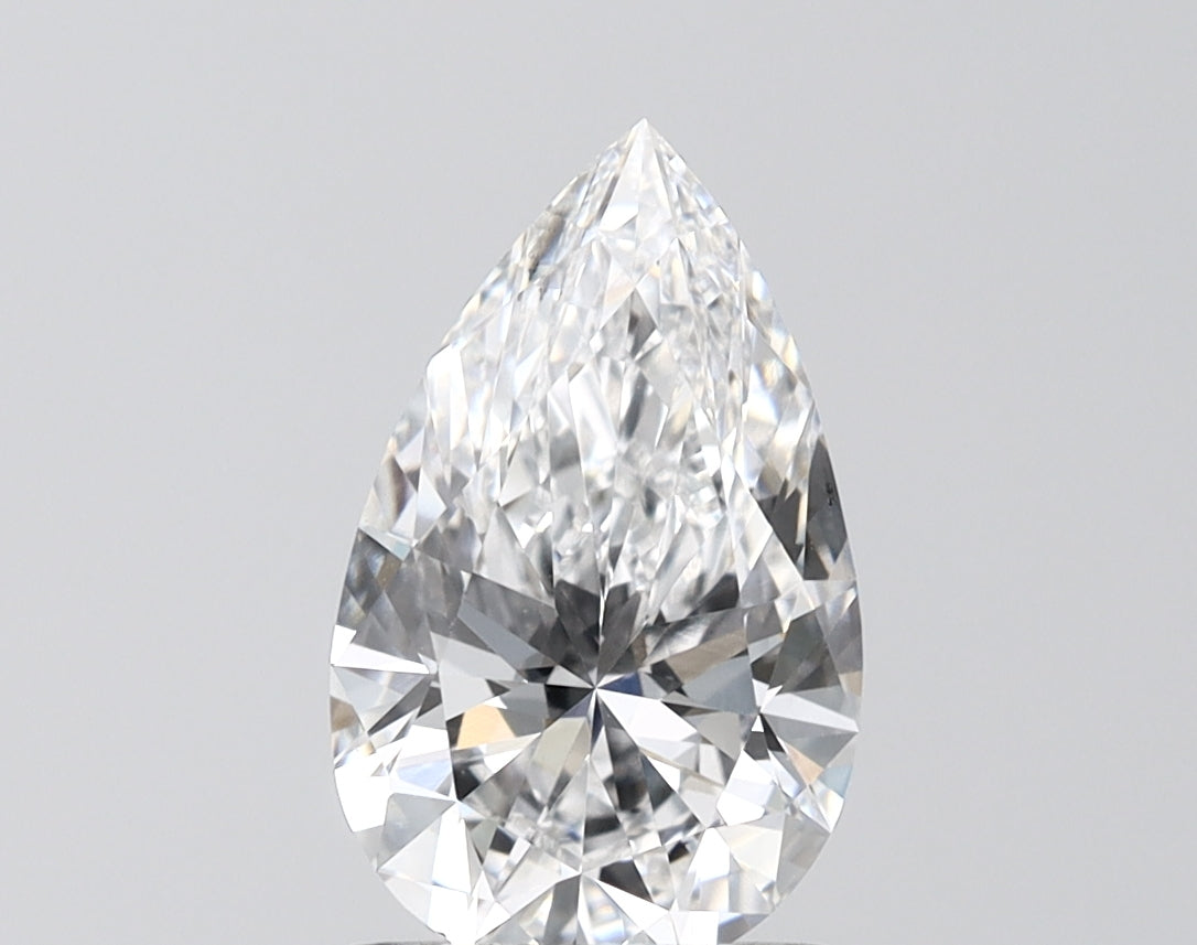 2.03 Carat Pear Shaped, Ideal Cut, D Color, VS1 Clarity, IGI Certified Lab Grown Diamond