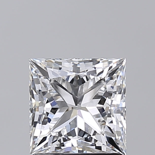 1.51 Carat Princess Shaped, Excellent Cut, E Color, VVS2 Clarity, IGI Certified Lab Grown Diamond