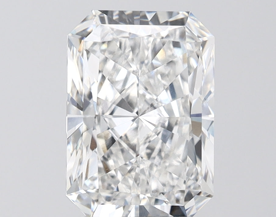 3.02 Carat Radiant Shaped, Ideal Cut, E Color, VVS2 Clarity, IGI Certified Lab Grown Diamond