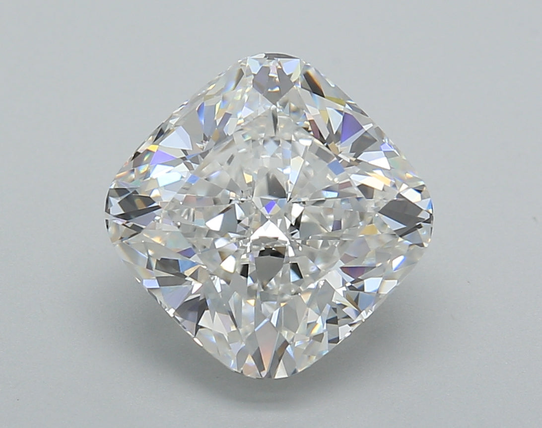 4.02 Carat Cushion Shaped, Excellent Cut, E Color, VVS2 Clarity, IGI Certified Lab Grown Diamond