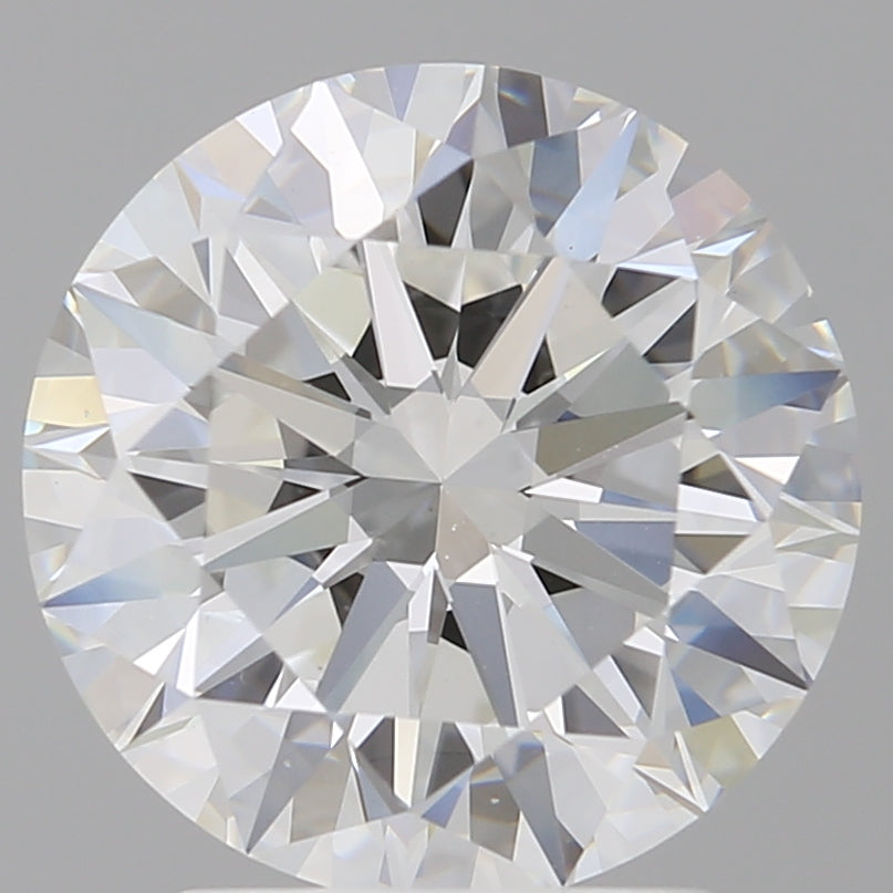 2.96 Carat Round Shaped, Excellent Cut, E Color, VS1 Clarity, IGI Certified Lab Grown Diamond