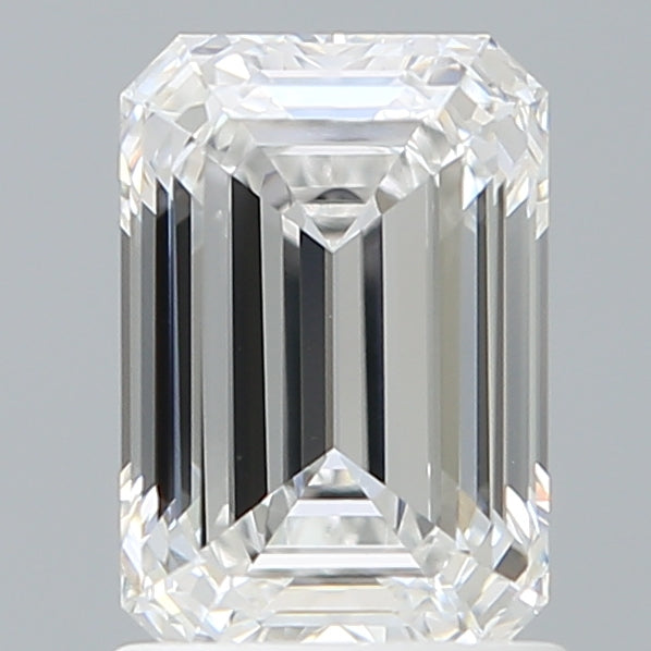 1.58 Carat Emerald Shaped, Ideal Cut, D Color, VVS2 Clarity, IGI Certified Lab Grown Diamond