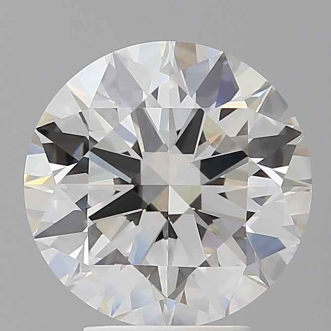 4.03 Carat Round Shaped, Ideal Cut, F Color, VVS2 Clarity, IGI Certified Lab Grown Diamond